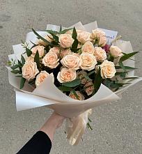 Букет Кремовые розы Латте в Кубанской