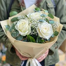 Букет Нежные грёзы в Кубанской Букет цветов из: Розы в Кубанской