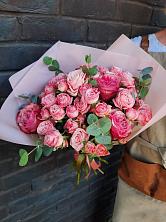 Букет розы в пальмах в Кубанской Букет цветов из: Розы в Кубанской